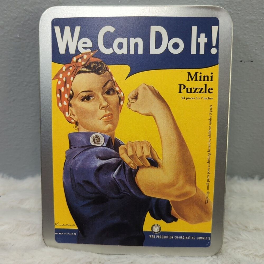 Rosie‎ The Riveter We Can Do It! Mini 54 Piece 5x7 Inch Puzzle NIB